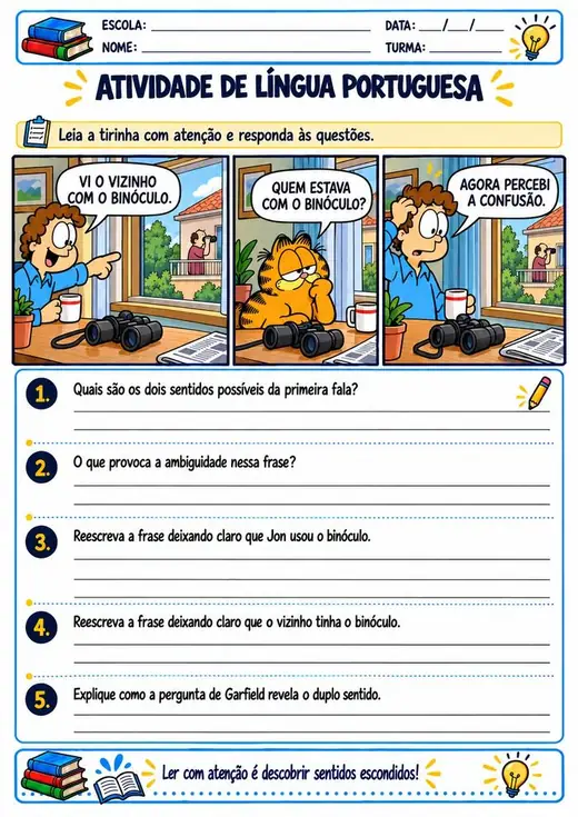 Atividade: Ambiguidade (5º ano)