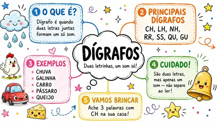 Mapa mental: Dígrafos
